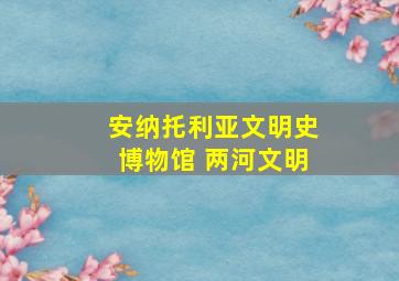 安纳托利亚文明史博物馆 两河文明